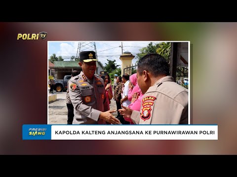 KAPOLDA KALTENG ANJANGSANA KE PURNAWIRAWAN POLRI SAMBUT HARI BHAYANGKARA KE-79