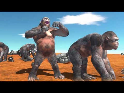 Ninja Dog Fight Goro Apes Kicks Off Ice Age Dinosaurs Death Run Animal Revolt Battle Simulator