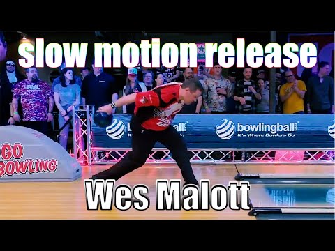 Wes Malott slow motion release - PBA Bowling