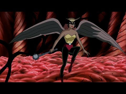 Mulher Gavião Cenas de Poderes (Liga da Justiça - 2ª Temporada)