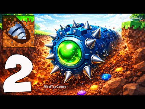 Auto Diggers – Mobile Gameplay Part 2 – Build Digger Army & Explore Underground (iOS, Android)