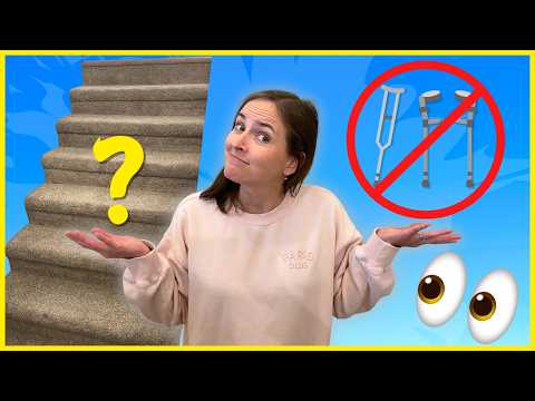 Treppensteigen ohne Krücken (ohne Gewichtsbelastung)