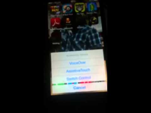 How to do the voice over on iPhone 5s iOS 7.1.2