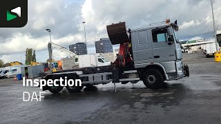 DAF XF105.410 XF 6X2 NL-Truck HMF 1643 Z2 Crane 24T Container system kabelsystem lastbil | Bild 4 - Autoline