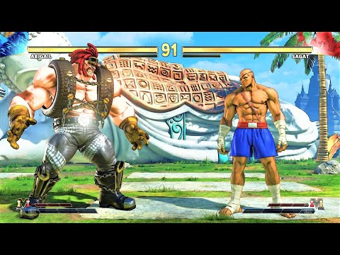 Abigail vs Sagat (Hardest AI) - Street Fighter V