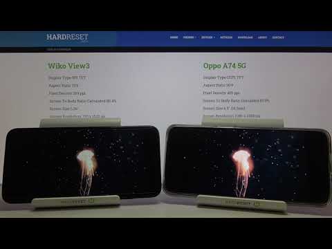 Comparison Test of WIKO View 3 & OPPO A74 5G - Check Color Saturation