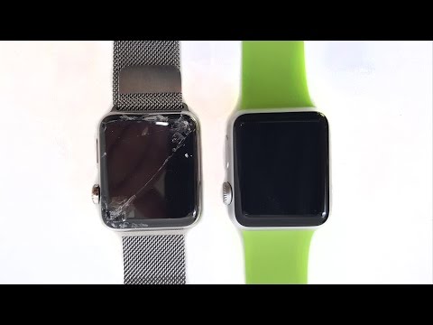 Sapphire Crystal vs Ion-X Apple Watch: Slow Mo Drop Test