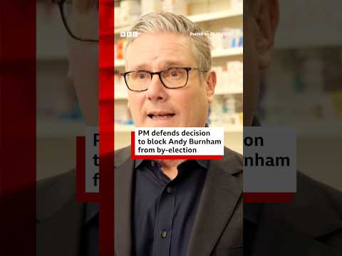 UK PM Keir Starmer said allowing Burnham to run would "divert" resources from elections. #BBCNews