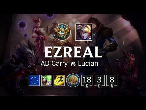 Ezreal ADC vs Lucian - EUW Challenger Patch 8.19