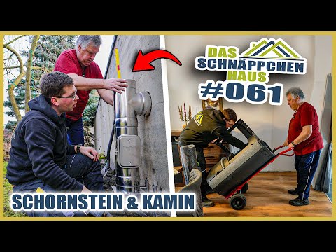 Neuen EDEL-SCHORNSTEIN mit KAMIN in ALTBAU montieren! | SCHNÄPPCHENHAUS #61 | Home Build Solution