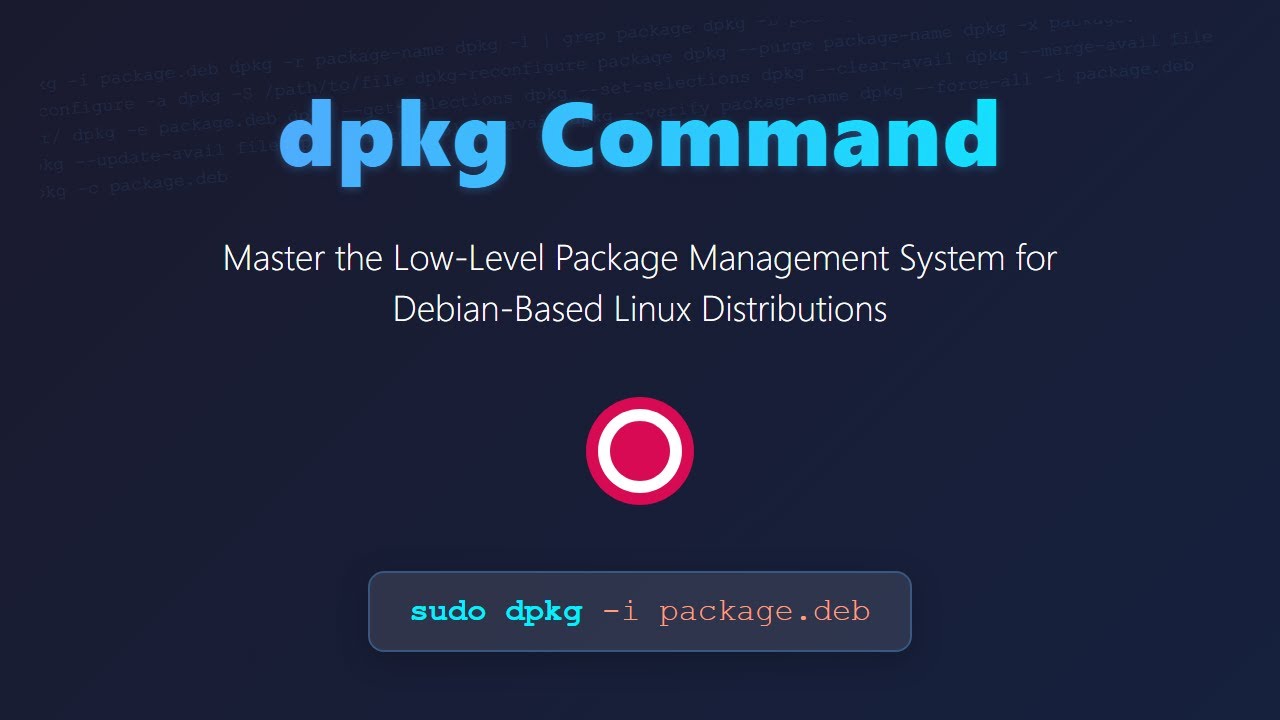 dpkg Command: Debian Package Management Explained for Beginners!