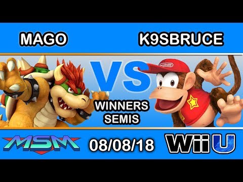 MSm 161 - NSD | Mago_FFF (Bowser) Vs K9sBruce (Diddy Kong) Winners Semis - Smash 4