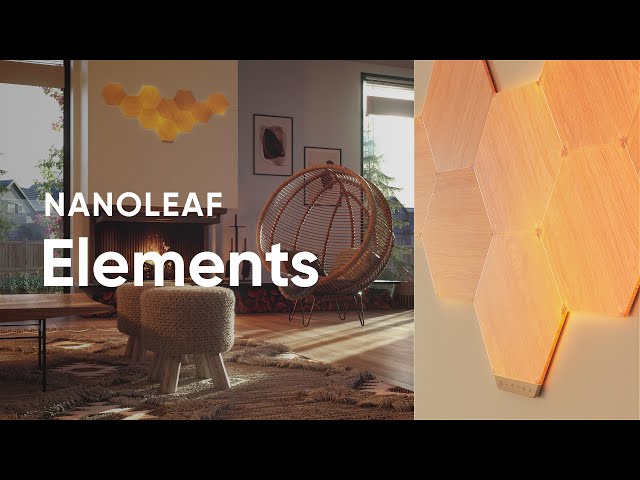 Starter kit esagonale Nanoleaf Elements 13 pannelli LED video