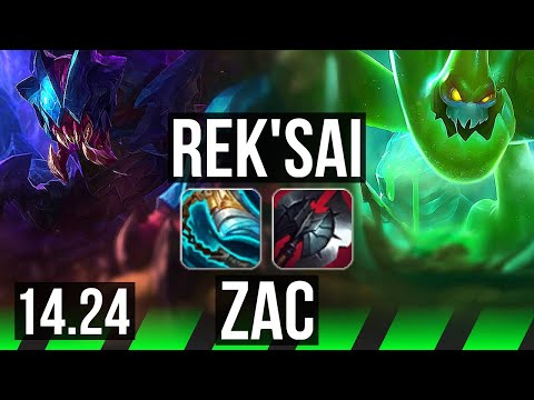 REK'SAI vs ZAC (JGL) | Dominating | KR Diamond | 14.24