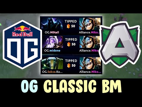 OG vs ALLIANCE — classic TILTING tips