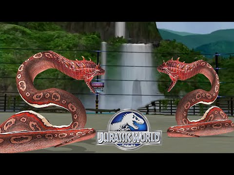GIGANTOPHIS VS GIGANTOPHIS (BATTLE OF SNAKES) - GLACIER TOURNAMENT || JURASSIC WORLD THE GAME