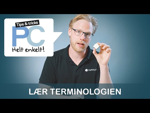 YouTube Video - PC SKOLEN - Lær terminologien