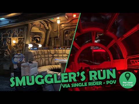 Millennium Falcon - Smugglers Run via Single Rider | On Ride POV | Disney's Hollywood Studios
