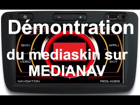 Medianav Renault Dacia vidéo player , map , crack gps , skin , présentation