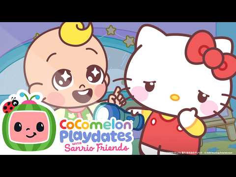 Rock Paper Scissors 😍🔦Shadow Puppets with Hello Kitty & Friends | CoComelon Playdates