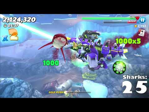 Hungry Shark World - Mecha Sharkjira Final Shark Quest (#34)