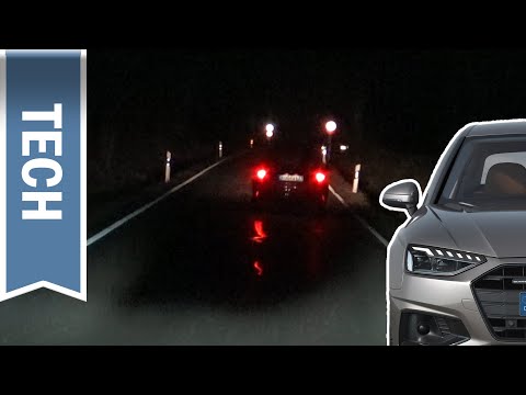 Matrix LED-Scheinwerfer im Audi A4 (B9, 2020) im Test: Nachtfahrt & Vergleich Laserlicht