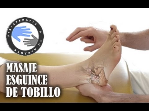 Masaje para esguince de tobillo