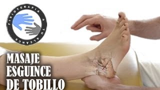 Masaje para esguince de tobillo