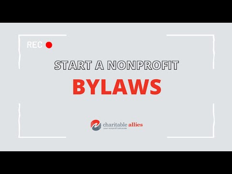 How to Start a Nonprofit Basics: What are Bylaws?