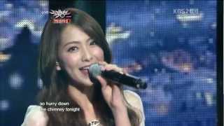 [Live]121221 KARA Jiyoung - Santa Baby+White Music Bank