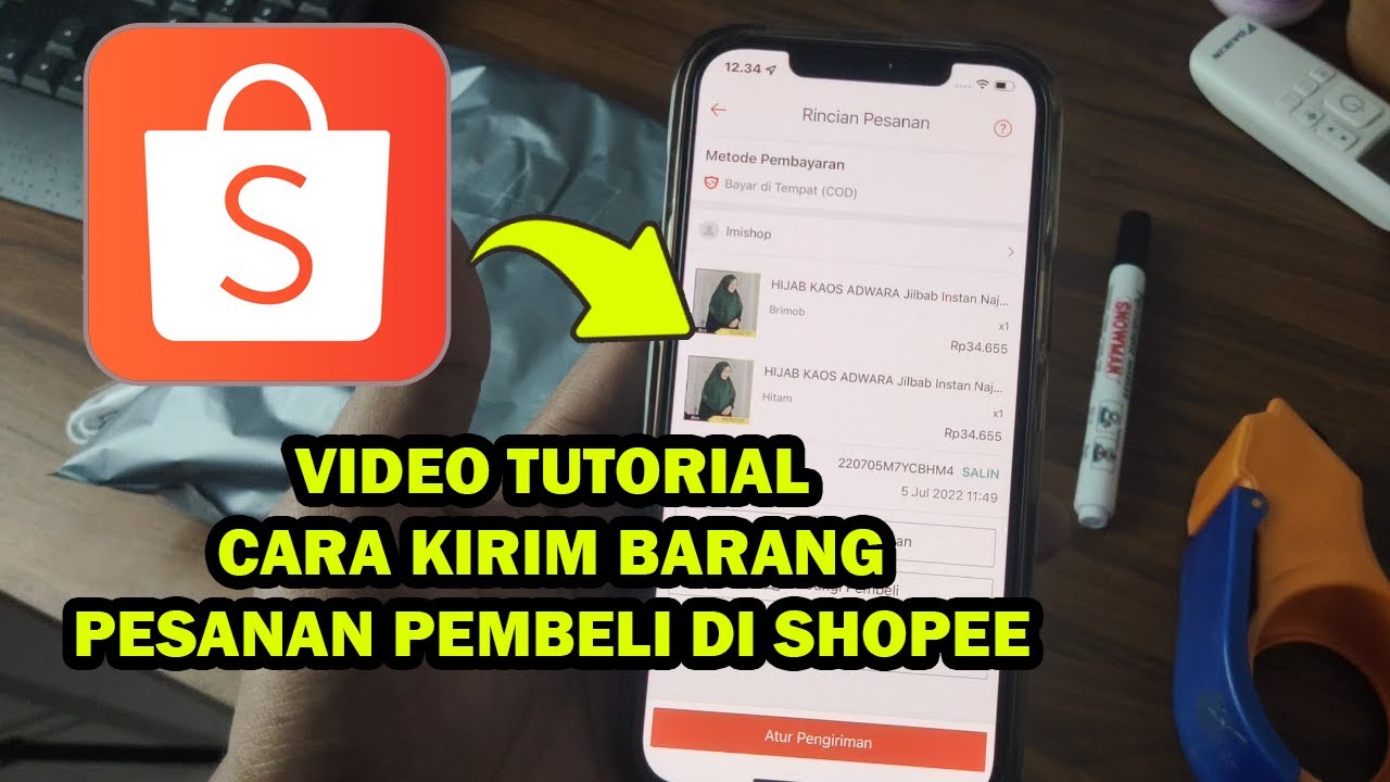 Cara kirim pesanan masuk di toko shopee