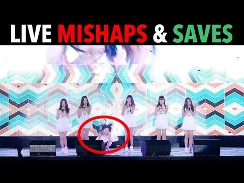 LIVE K-POP MISHAPS & SAVES!