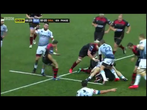Alex Cuthbert sulky poor attitude after error vs Dragons 2014