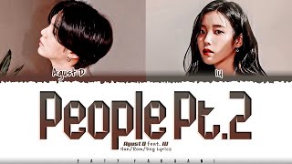 Download lagu Agust D (BTS SUGA) - 'People Pt.2' (사람 Pt.2) [feat. IU] Lyrics [Color Coded_Han_Rom_Eng] mp3