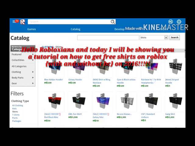 How To Get Free Clothes On Roblox Without Bc 2016 - how to make clothes on roblox without bc