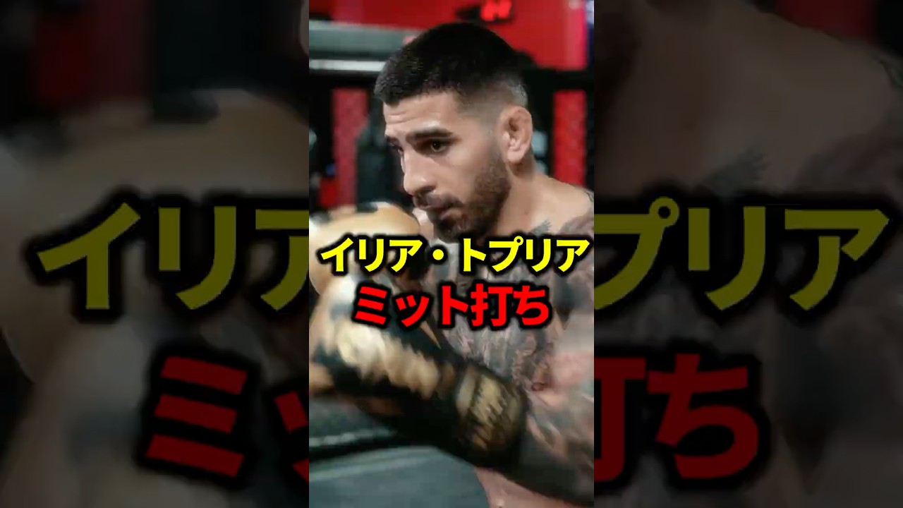 【UFC】イリア・トプリアのミット打ち【総合格闘技】