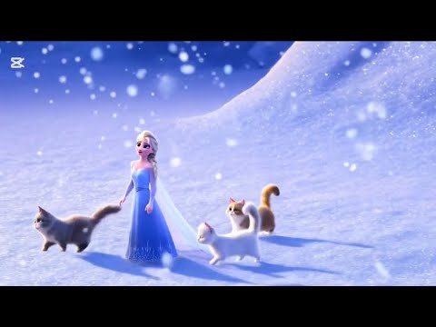 Kinderlieder  Elsa  und der Zauberei👸mit süßen Katzen auf dem Eis!#frozen #elsa #princess#frozen