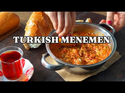 Authentic Turkish Menemen Recipe | Easy Eggs with Tomatoes and Peppers