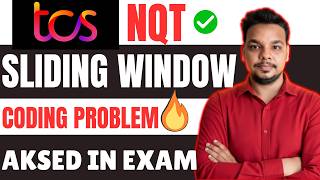 Actual TCS NQT Coding Question Asked | Sliding Window | TCS NQT Previous Year Coding Questions 2026