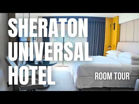 Traditional Guest Room, 1 King Room Tour | Sheraton Universal Hotel