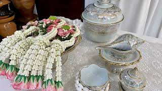 พิธีสงฆ์ พานขันหมาก ฉากหลัง ชุดตั่งรดน้ำสังข์ ราคา20,000บาท