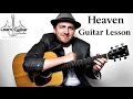 Heaven - Acoustic Guitar Lesson - Bryan Adams ...