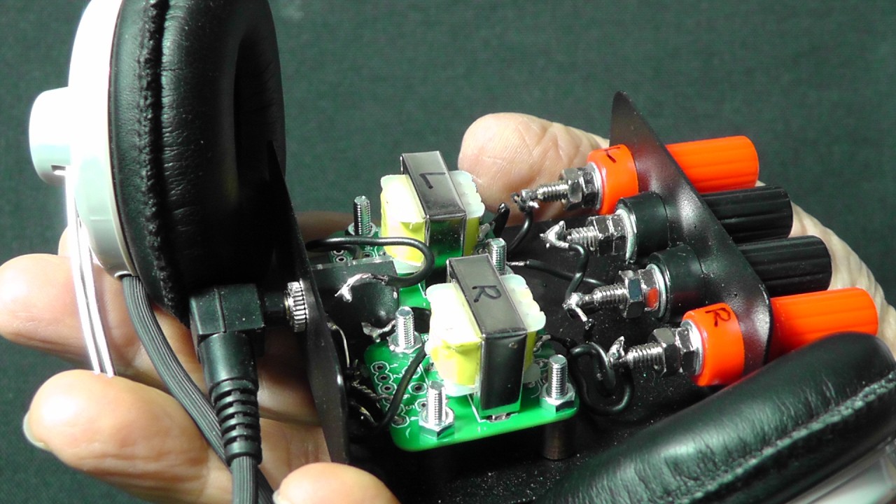 豆トランス一つでBTLアンプ用ヘッドホンアダプターを作る