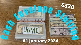 First Cash Envelope Stuffing of 2024 // Low Income Weekly Budget