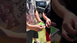 Opening #pokemoncards with my friends at a #carmeet #pokemon #tradingcards #funny #cardopening #lol