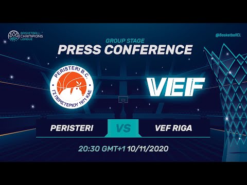Peristeri v VEF Riga - Press Conference | Basketball Champions League 2020/21