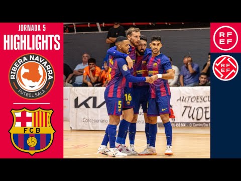 Resumen #PrimeraDivisiónFS |ATP Iluminación Ribera Navarra 1-8 Barça | Jornada 5