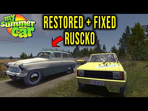 PERFECT RUSCKO - RESTORED + REPAIRED ENGINE, HORN AND OTHERS - My Summer Car Story #103 | Radex