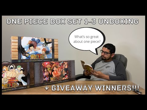 One Piece Manga Haul (Box Set 1-3) | Chapter 1 First Impressions + Giveaway Winners
