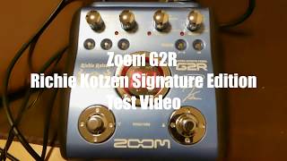 Video thumbnail for Zoom G2R Richie Kotzen Signature Edition Test video by Tone Works